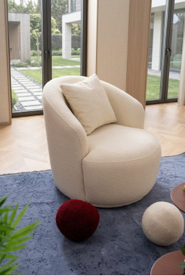 Fauteuil Modern Wit Woonkamer Zitmeubilair Textiel Ontwerp Meubels Lounge Club