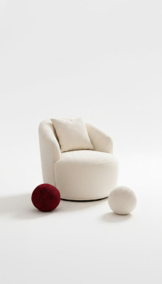 Fauteuil Modern Wit Woonkamer Zitmeubilair Textiel Ontwerp Meubels Lounge Club