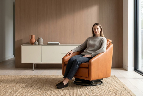 Moderne fauteuil woonkamer oranje stijl meubels ontwerper lounge club 75x90.