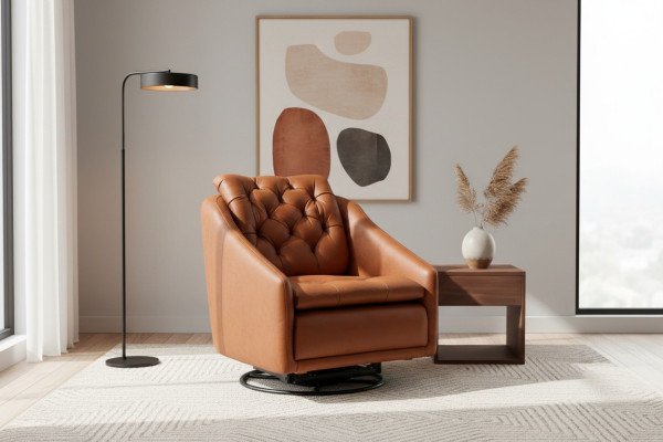 Moderne fauteuil woonkamer oranje stijl meubels ontwerper lounge club 75x90.