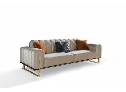 Bankstel 3-zits Modern Meubilair Beige Kleur Woonkamer Luxe Bankstellen 240cm