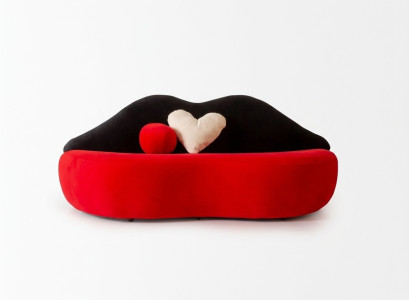 Luxe bed Rood 3-zits bank Designer Meubels Bankstellen Woonkamer Banken
