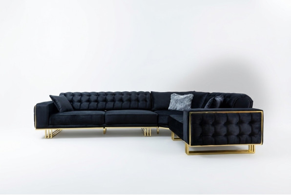 Exclusieve hoekbank Modern L-vorm Designer stijl meubels Woonkamer hoekbank