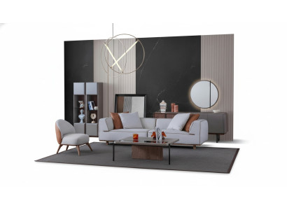 Luxe woonkamerset Volledige inrichting Bank Dressoir Salontafel 5-delig