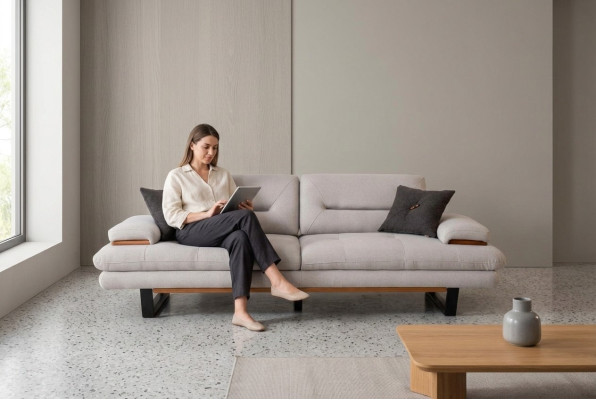 Luxe bankstel 3-zits meubels woonkamer ontwerper 238 cm banken sofa's