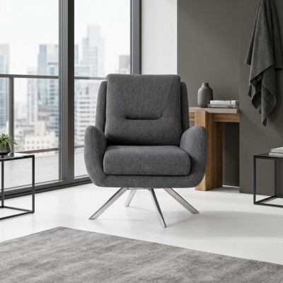 Moderne fauteuil luxe meubels in woonkamer lounge club ontwerper grijs inrichting
