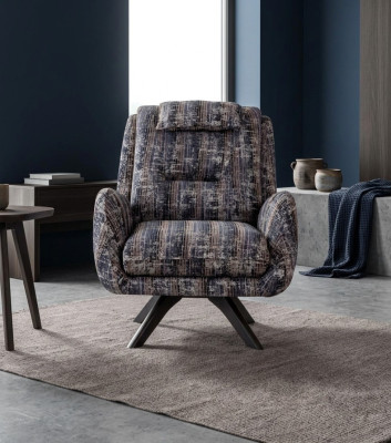 Fauteuil Modern Grijs Woonkamer Zitmeubels Textiel Luxe Design Meubels Lounge Club