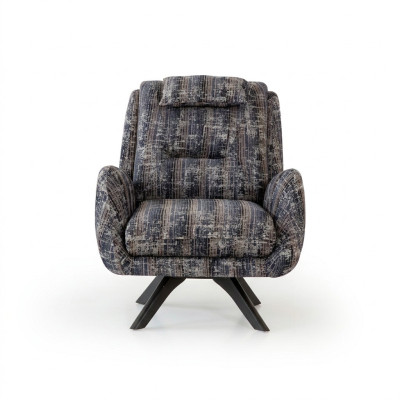 Fauteuil Modern Grijs Woonkamer Zitmeubels Textiel Luxe Design Meubels Lounge Club