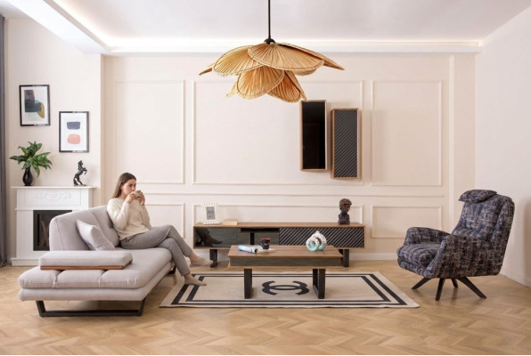 Ontwerp bankstel salontafel bankstel 6-delige woonkamerset luxe meubels.