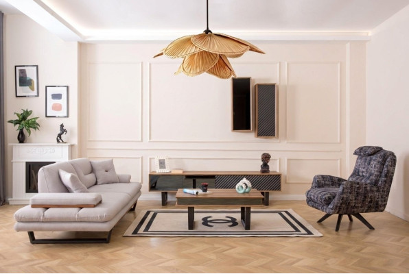 Ontwerp bankstel salontafel bankstel 6-delige woonkamerset luxe meubels.