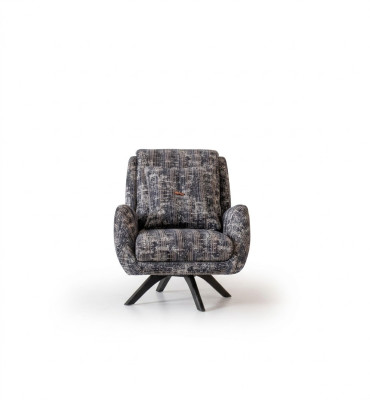 Ontwerper fauteuil woonkamer luxe meubels grijs stijl eenzitter lounge club