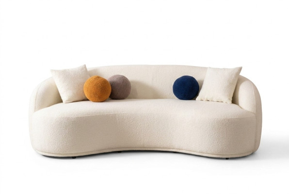 Design Bank Half Ronde Banken Luxe Bank Beklede Meubelen 4-Zits xxl groot