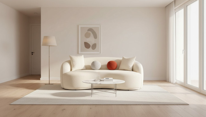 Moderne bank 3-zits designer meubels witte kleur stijl banken banken 230cm