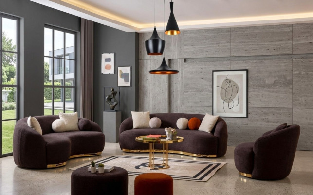 Stil woonkamerset bankstellen designer bankstel 4+3+1 zitmeubelen