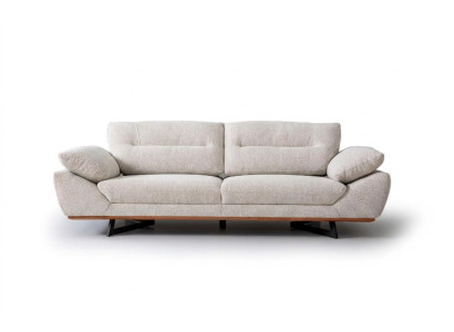 Komfort Designer Bank 3-zits Bank Gestoffeerde Banken Design Wit in Woonkamer