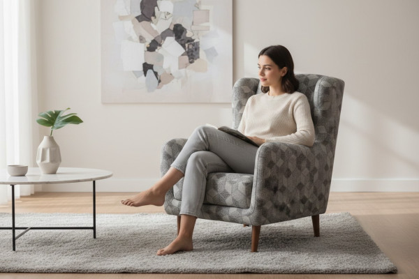 Luxe meubelen driezitsbank fauteuil 1-zits modern fauteuil stoffen bekleding textiel