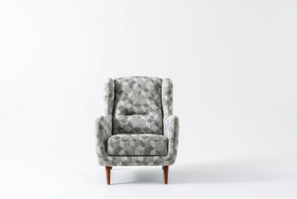 Luxe meubelen driezitsbank fauteuil 1-zits modern fauteuil stoffen bekleding textiel