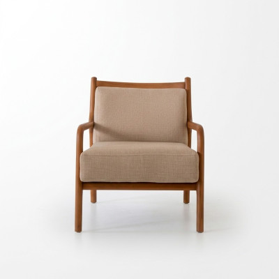 Moderne Beige Fauteuil Woonkamer Meubels Luxe Ontwerp Bekleding Kunstleer