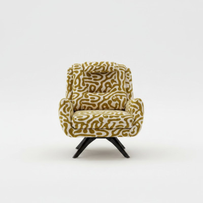 Fauteuil modern Groen Woonkamer Zitmeubels Textiel Luxe Design Meubels Lounge