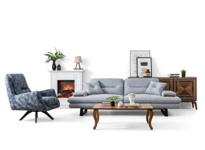Moderne bankstel 3+1 zits woonkamer luxe grijs bankstel sets
