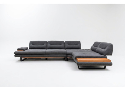Ontwerper hoekbank L-vorm luxe grijs meubels voor woonkamer woonlandschap