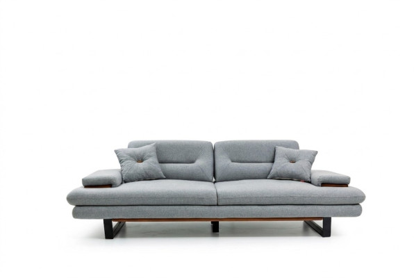 Moderne meubels Woonkamerbank 3-zits grijs xxl groot Designer 238cm meubels