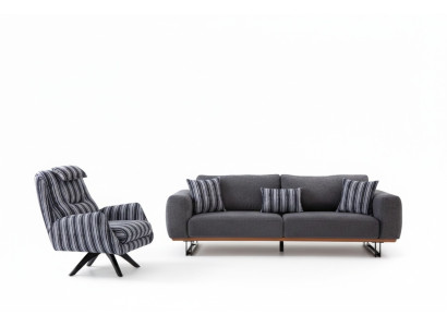Modern woonkamerset 2-delig. Luxe bankstel 3+1 zitsbank meubels