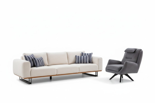 Luxe woonkamerset 2-delig. Design bankstel 4+1 zits banken meubels