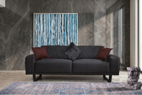Ontwerp Bankstel 3-zits Woonkamer Luxe Zwarte Meubels Bankstellen Sofas