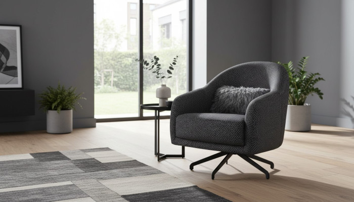 Ontwerp fauteuil woonkamer luxe meubels Zwarte stijlvolle loungeclub