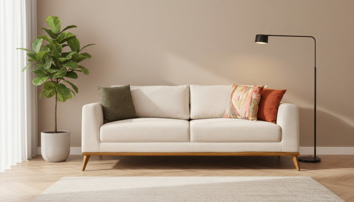 Stijlvolle bank 3-zits design meubels woonkamer luxe banken banken 223cm