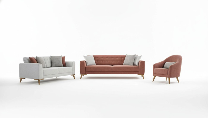 Woonkamerset Stijlvol bankstel 3+3+1 zitter Luxe banken Sofa meubels  Woonkamerset met stijlvol bankstel van 3+3+1 zitter Luxe banken Sofa meubels