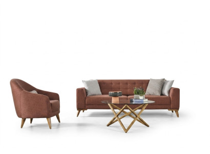 Woonkamerset Roze Stijlvol Loungebank 3+1 Zits Fauteuil Banken  Woonkamerset Roze Stijlvolle Loungebank 3+1 Zits Fauteuil Banken