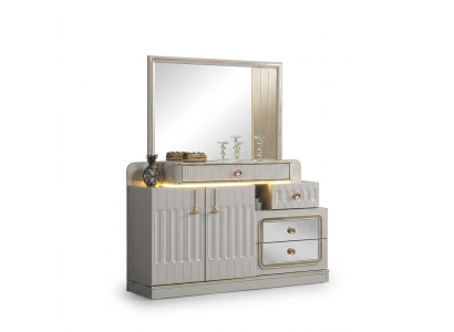 Luxe dressoir met spiegel slaapkamer meubels stijl wit dressoir meubels