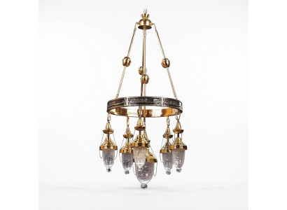 Plafondlamp kroonluchter hanglamp woonkamer luxe glans armatuur