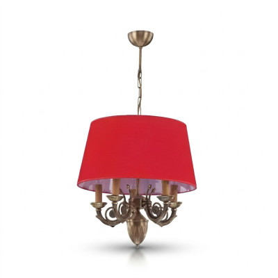 Kroonluchter Klassieke Verlichting Lampen Lamp Goud 50x80 Rood