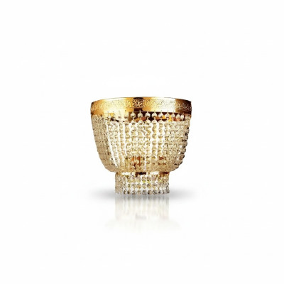 Moderne plafondlamp messing lampen lamp goud kristal