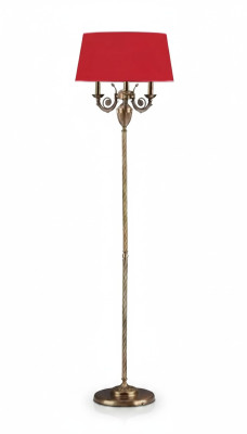 Rode vloerlamp staande kandelaar lamp verlichting goud lampen 50x173