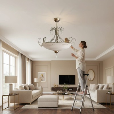 Kroonluchter Hanglamp Woonkamer Kroonluchter Helder Chroom Nieuw