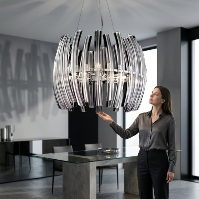 Kroonluchter voor de woonkamer Crystal glanzend nieuw Binnenkant