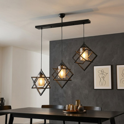 Plafondlamp Zwarte hanglamp luxe woonkamer binnenshuis lamp