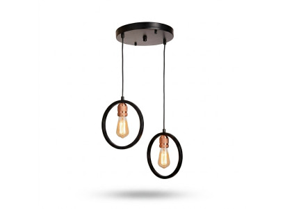 Plafondlamp voor woonkamer of gast luxueus zwart stijlvol armatuur