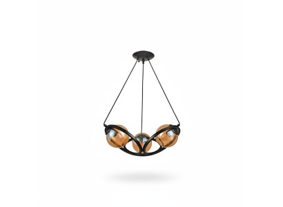 Plafondlamp Moderne zwarte design luxe woonkamerlamp verlichting