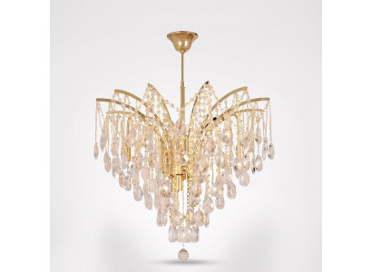 Elegante kristallen kroonluchter voor exclusieve inrichting van de woonruimteverlichting.