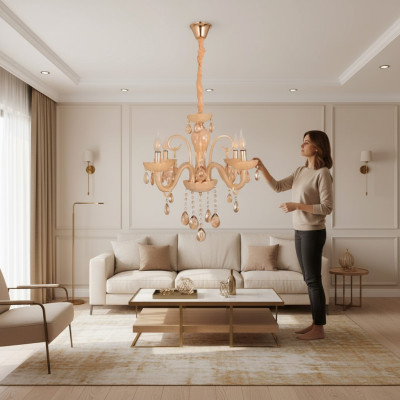 Plafondlamp Een moderne glazen hanglamp Woonkamer Luxe nieuw