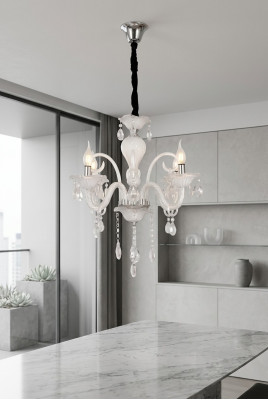 Plafondlamp Een moderne witte hanglamp Woonkamer Luxe nieuw
