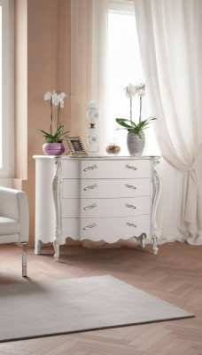 Ladenkasten wit slaapkamer design klassiek luxe houten dressoir Sideboard