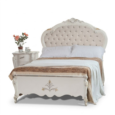 Ontwerp bed 120x200 cm Chesterfield houten bed bedden hotelkamer huwelijk.