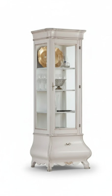 Luxe houten kastontwerp vitrine wit Italiaans meubilair kast vitrines