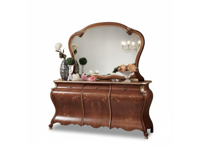 Commodes met spiegel, console meubels, commodes met laden set van 2 stuks.